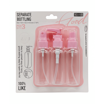 Pink Travel Bottle Set