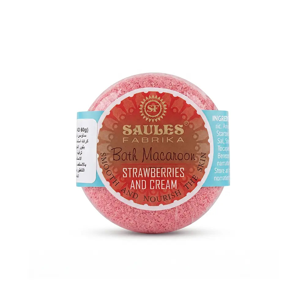 Strawbe & Cream Bath Macaroonries 