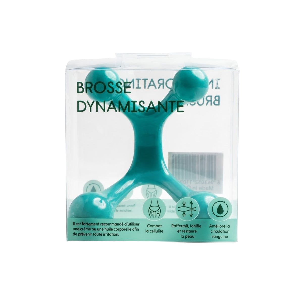 small-portable-handheld-body-massager-in-the-shape-of-a-four-point-therapy-ball-green-color-1-piece