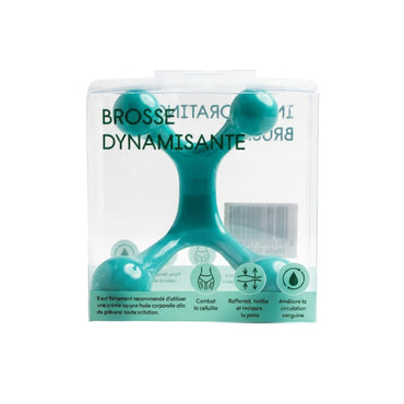 small-portable-handheld-body-massager-in-the-shape-of-a-four-point-therapy-ball-green-color-1-piece