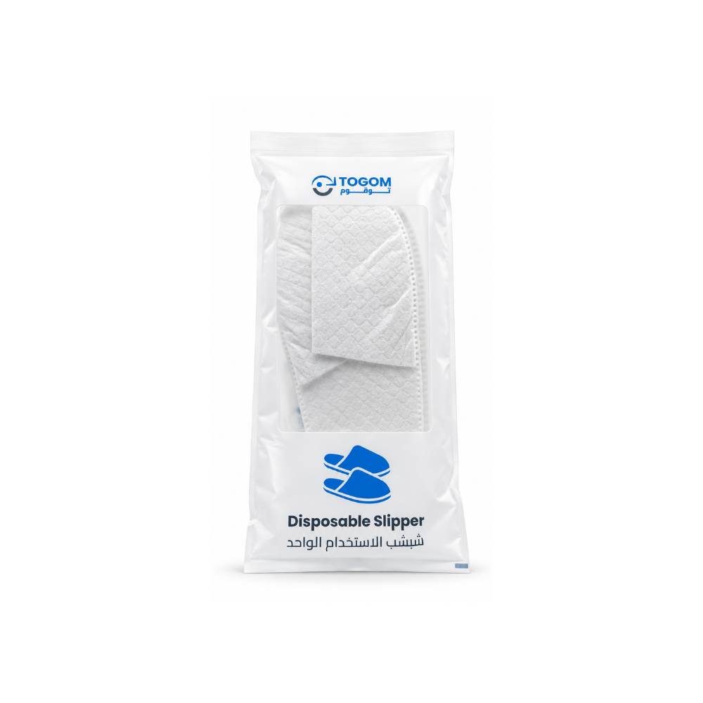 Togom White Disposable Slippers