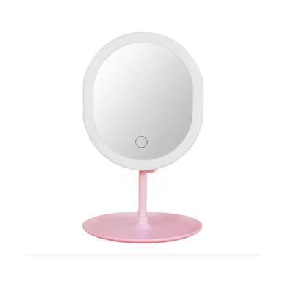 White Oval Makeup Mirror