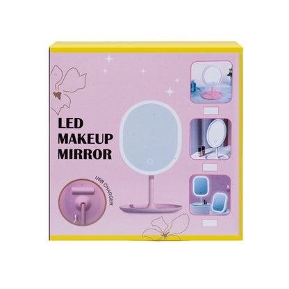 White Oval Makeup Mirror