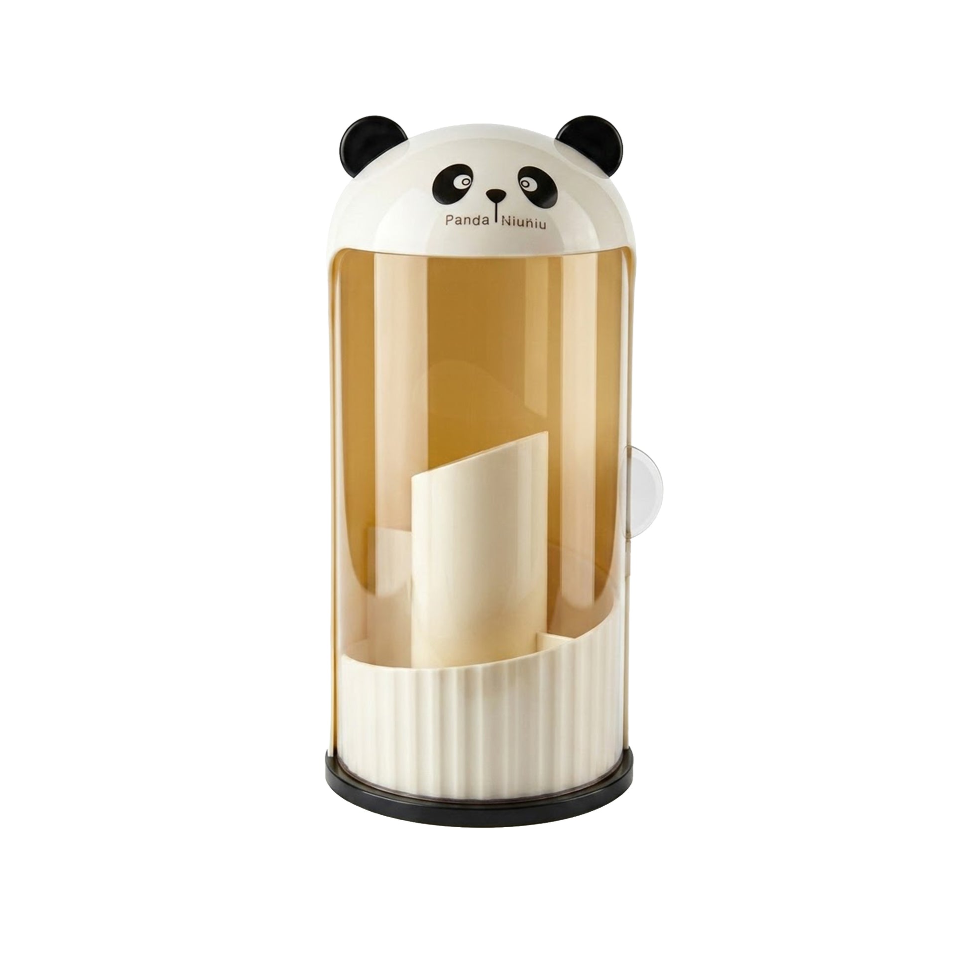 wilfa-rotating-makeup-brush-and-pencil-organizer-with-transparent-panda-shaped-lid-1-piece